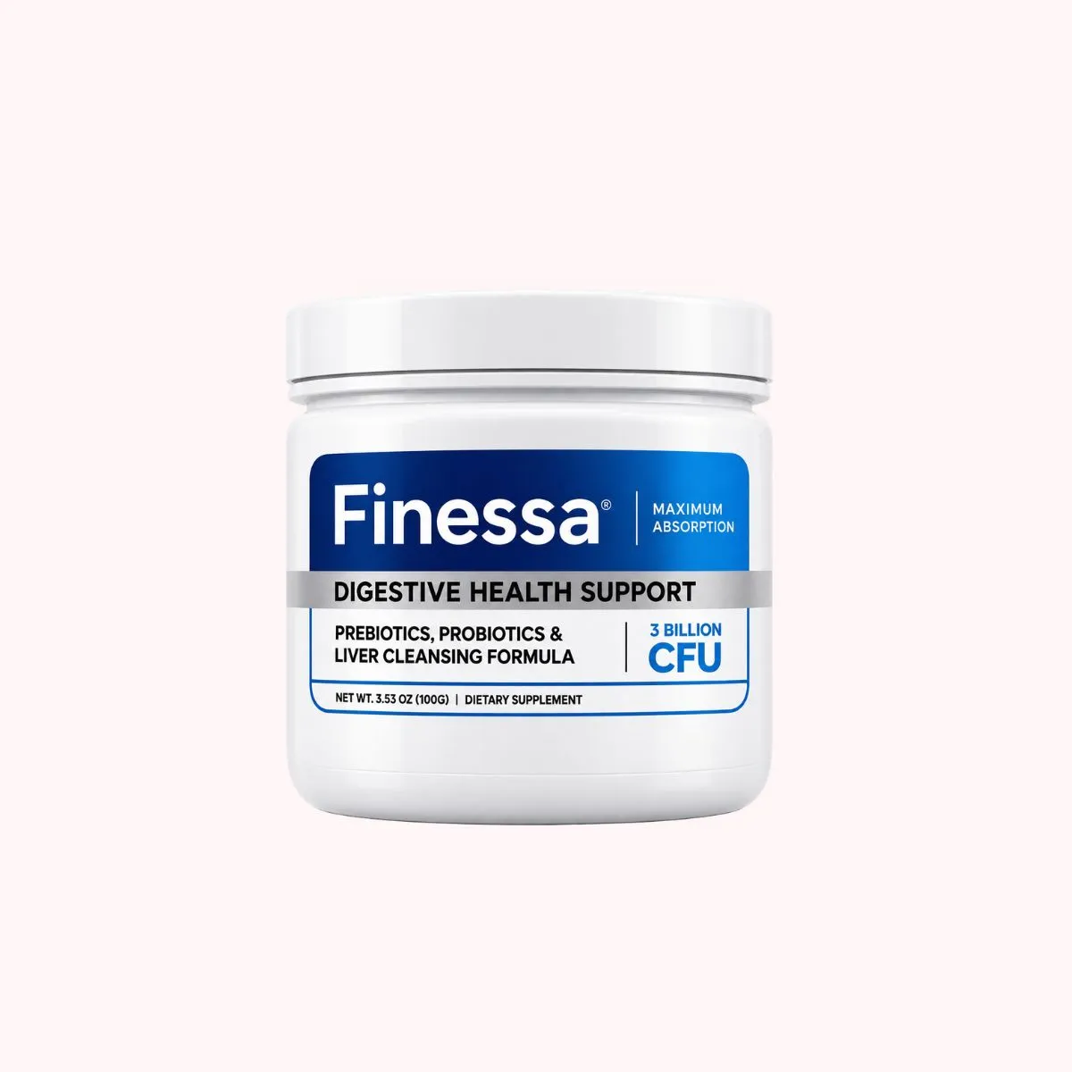 Finessa Digestive Health Support jar – prebiotics, probiotics and liver cleansing formula with 3 billion CFU